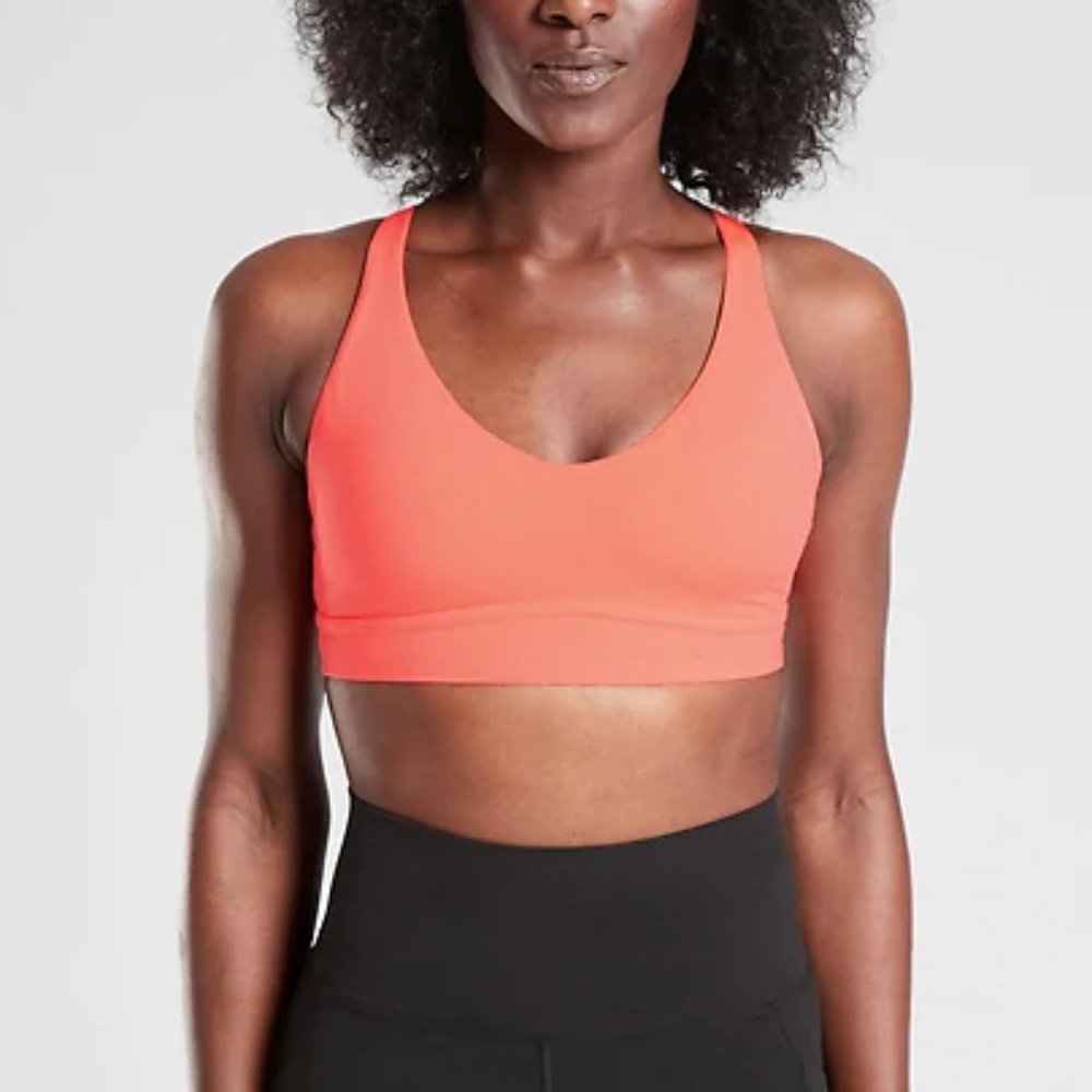 NWT Athleta Pink Solace Sports Bra - Picture 2 of 7